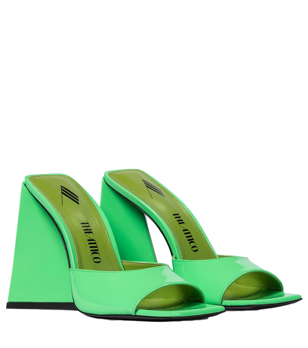 Attico Green Patent Leather Sandals