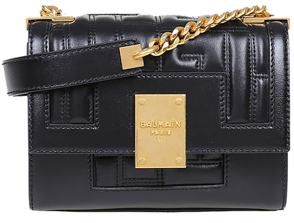 Monogram Logo Plaque Shoulder Bag