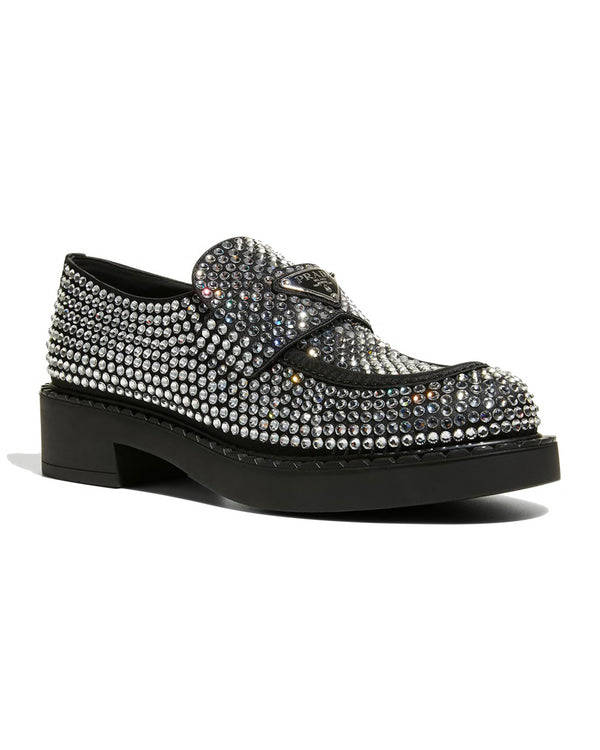 Logo Crystal Loafers