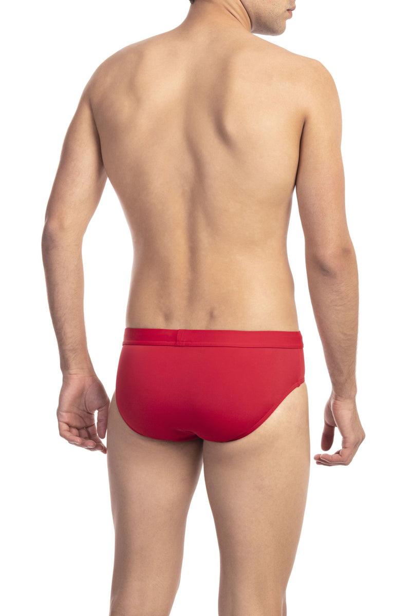 Red Polyester Swimwear