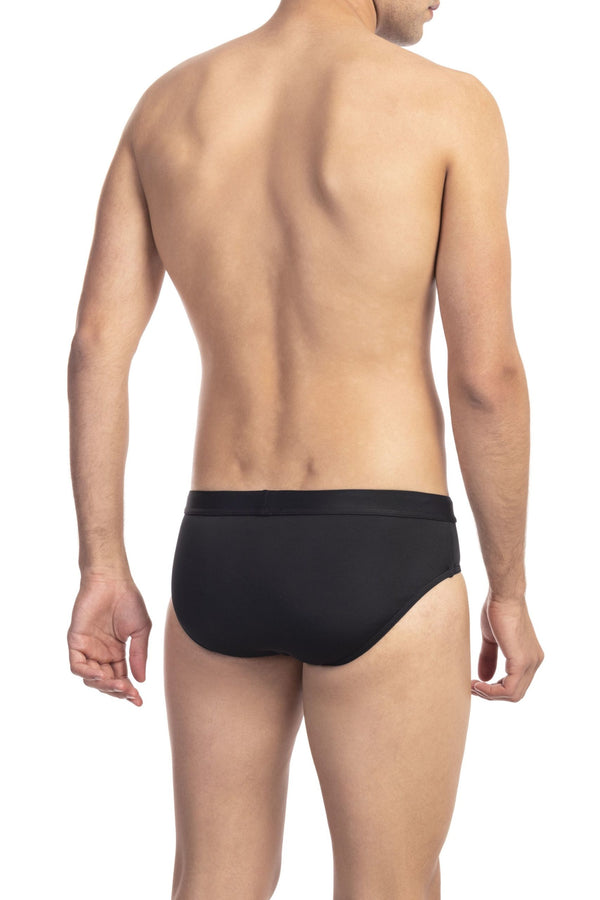Black Polyester Swimwear