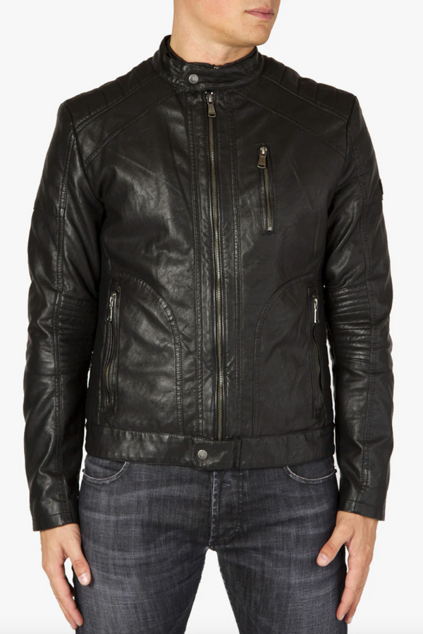 Black Polyurethane Jacket