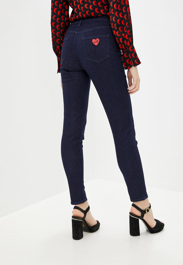 Blue Cotton Jeans & Pant