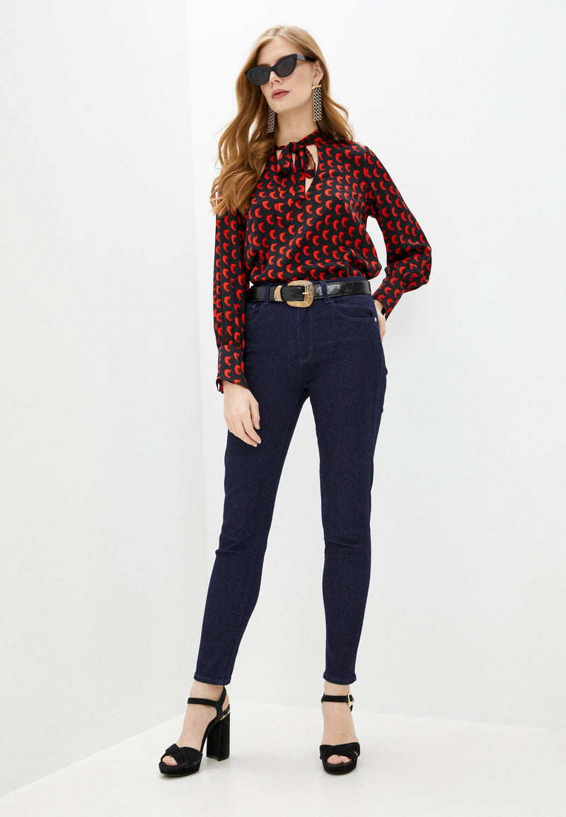Blue Cotton Jeans & Pant