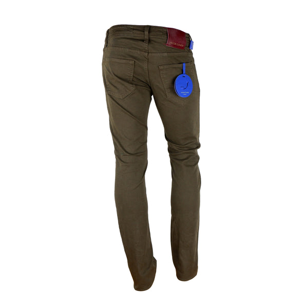Brown Cotton Jeans & Pant