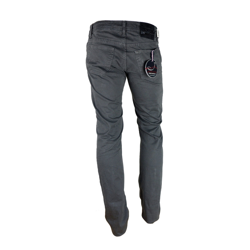 Gray Cotton Jeans & Pant