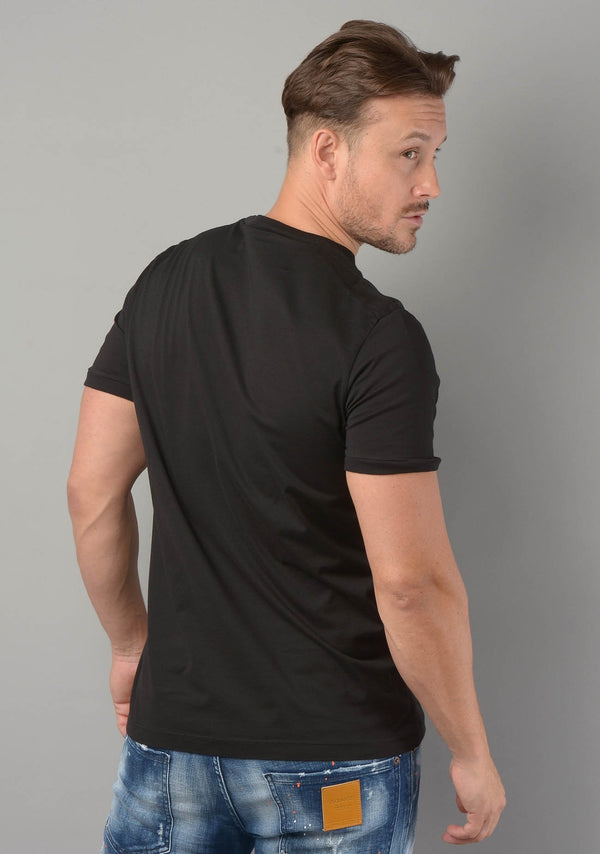 Black Cotton T-Shirt