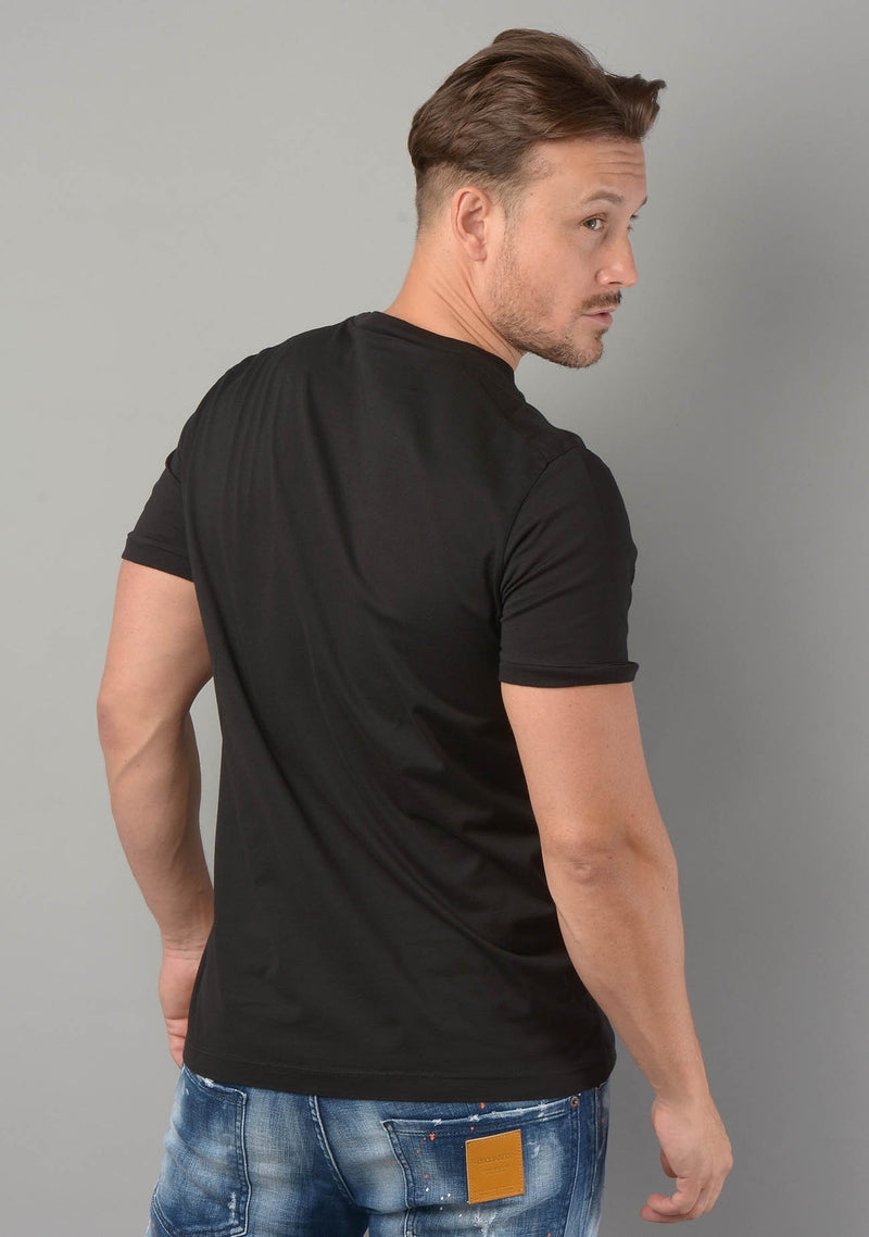 Black Cotton T-Shirt