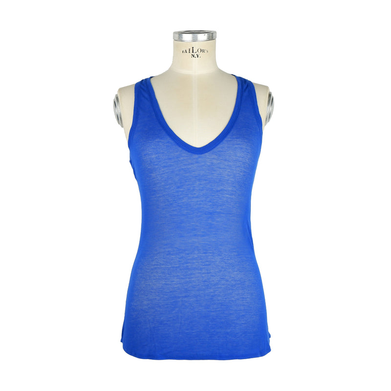 Blue Cotton Tops & T-Shirt