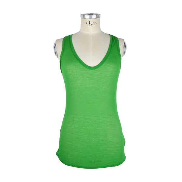 Green Cotton Tops & T-Shirt