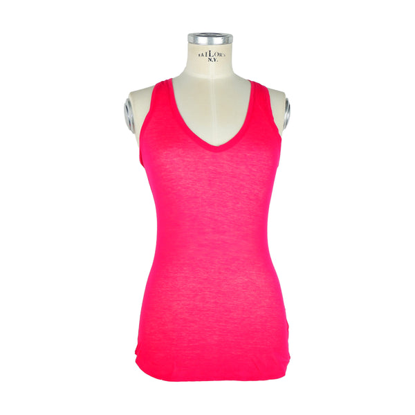 Fuchsia Cotton Tops & T-Shirt