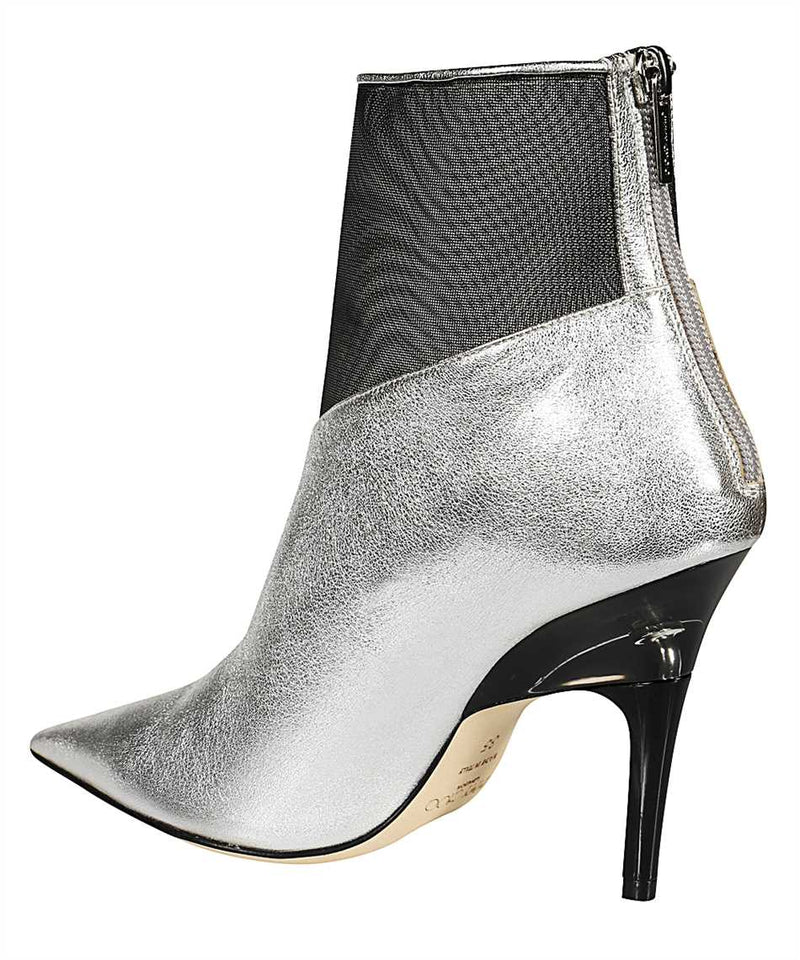 Gray Leather Boot