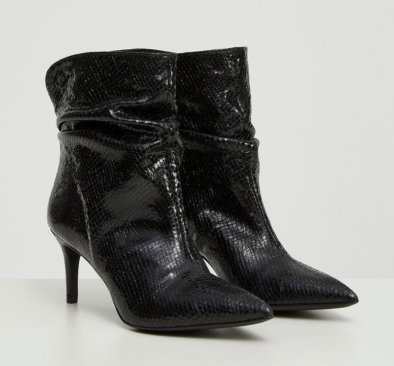 Black Polyurethane Boot