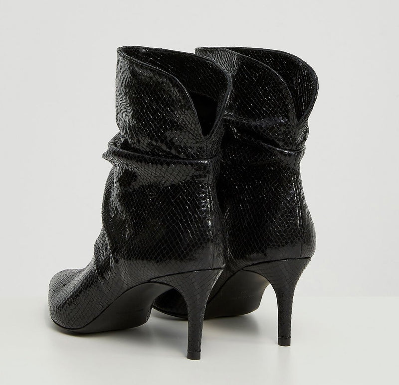 Black Polyurethane Boot