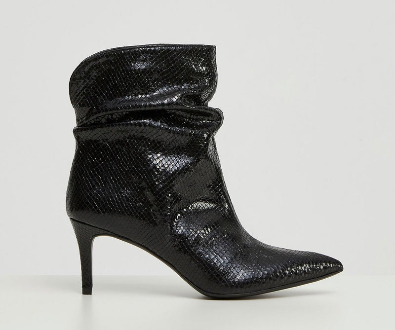 Black Polyurethane Boot