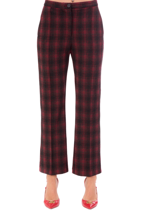 Red Viscose Jeans & Pant