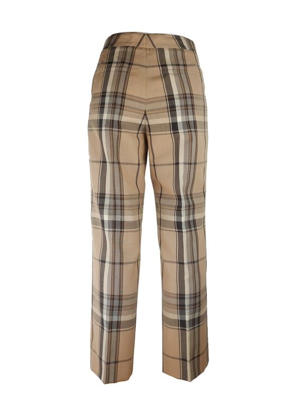 Beige Wool Jeans & Pant