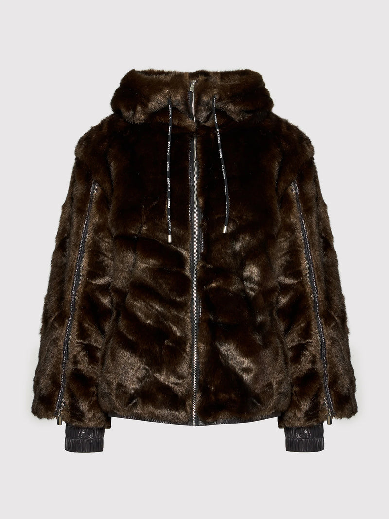 Brown Polyester Jackets & Coat