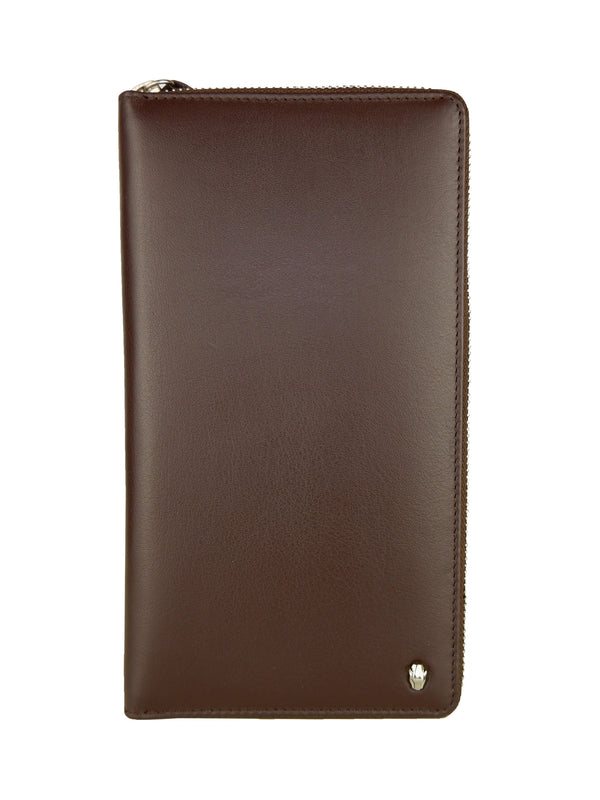 Brown Leather Card & Coin Wallet