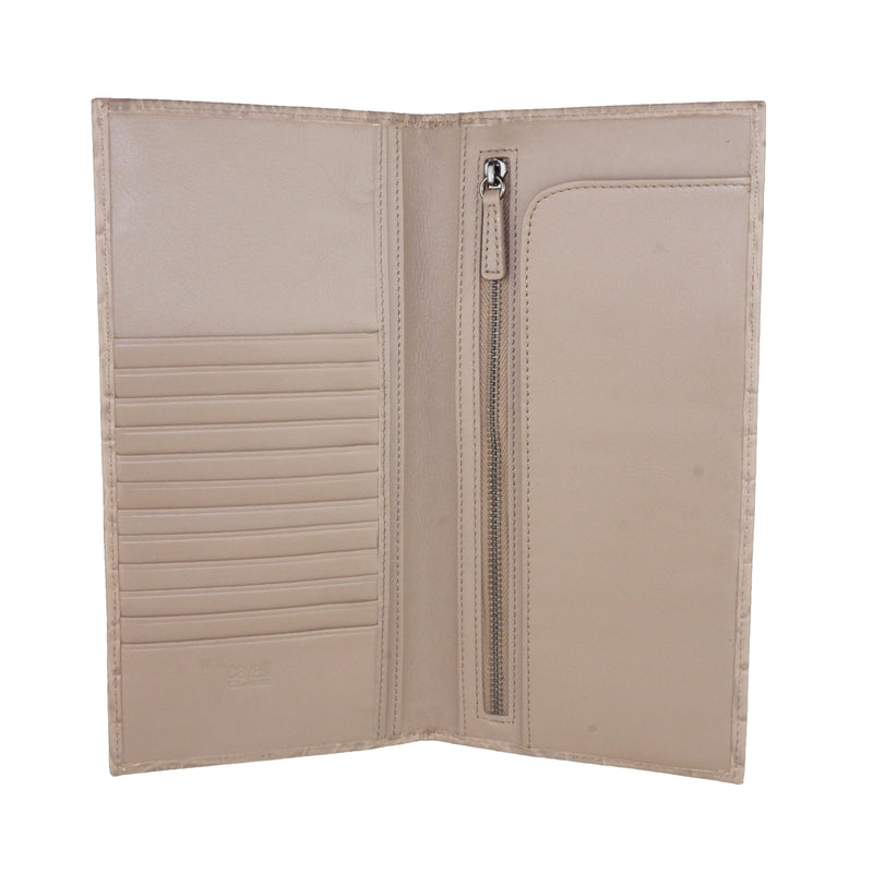 Beige Calfskin Wallet