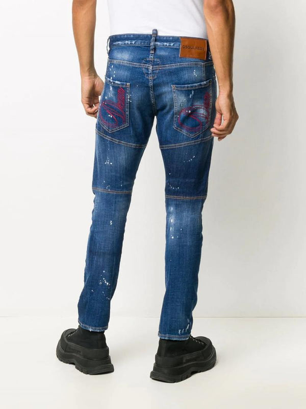 Blue Cotton Jeans & Pant