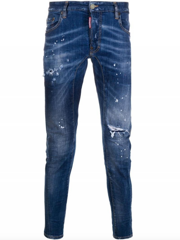 Blue Cotton Jeans & Pant