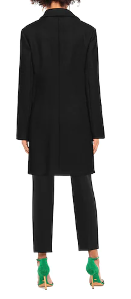 Black Virgin Wool Jackets & Coat