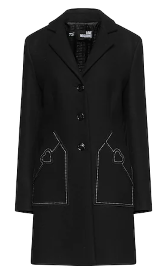 Black Virgin Wool Jackets & Coat