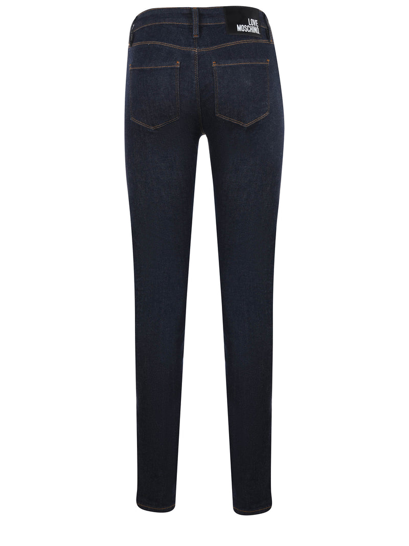Blue Cotton Jeans & Pant