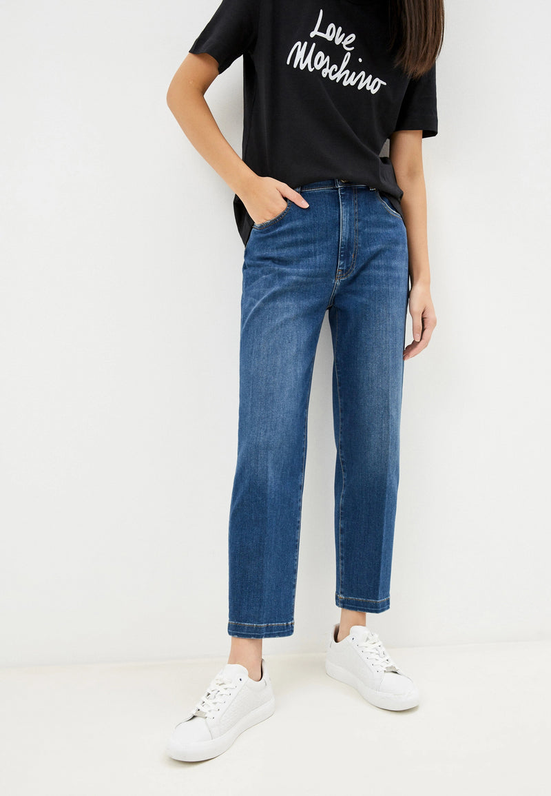 Blue Viscose Jeans & Pant