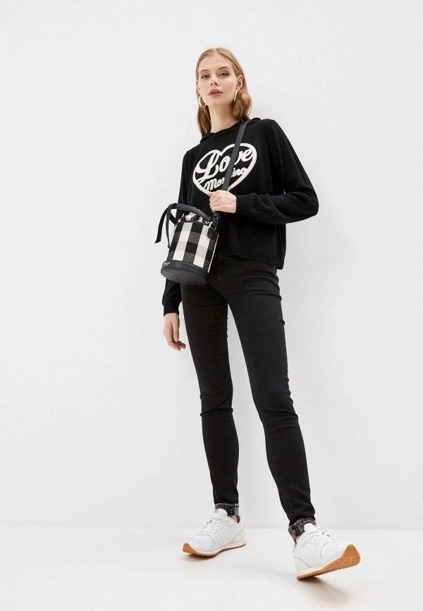 Black Cotton Jeans & Pant