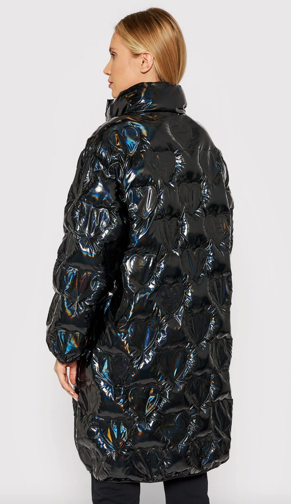 Black Polyester Jackets & Coat