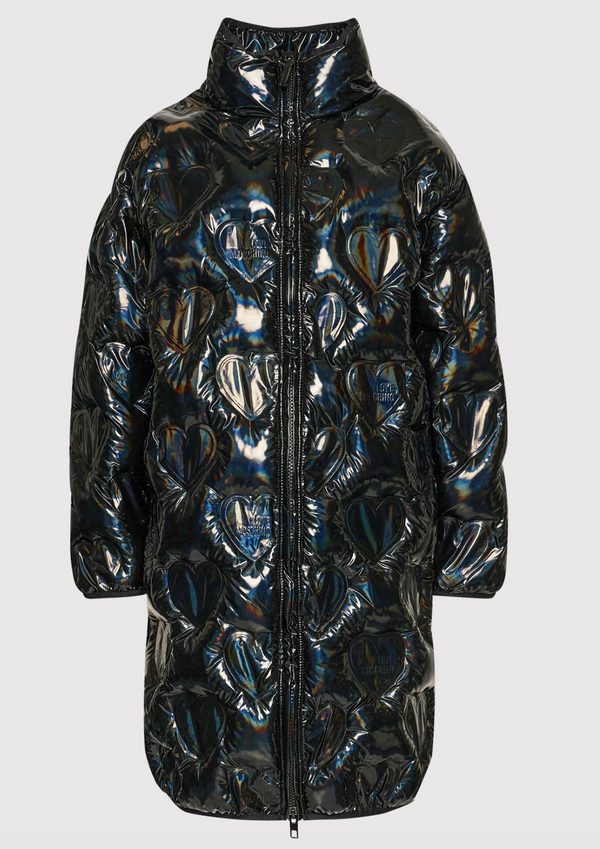 Black Polyester Jackets & Coat