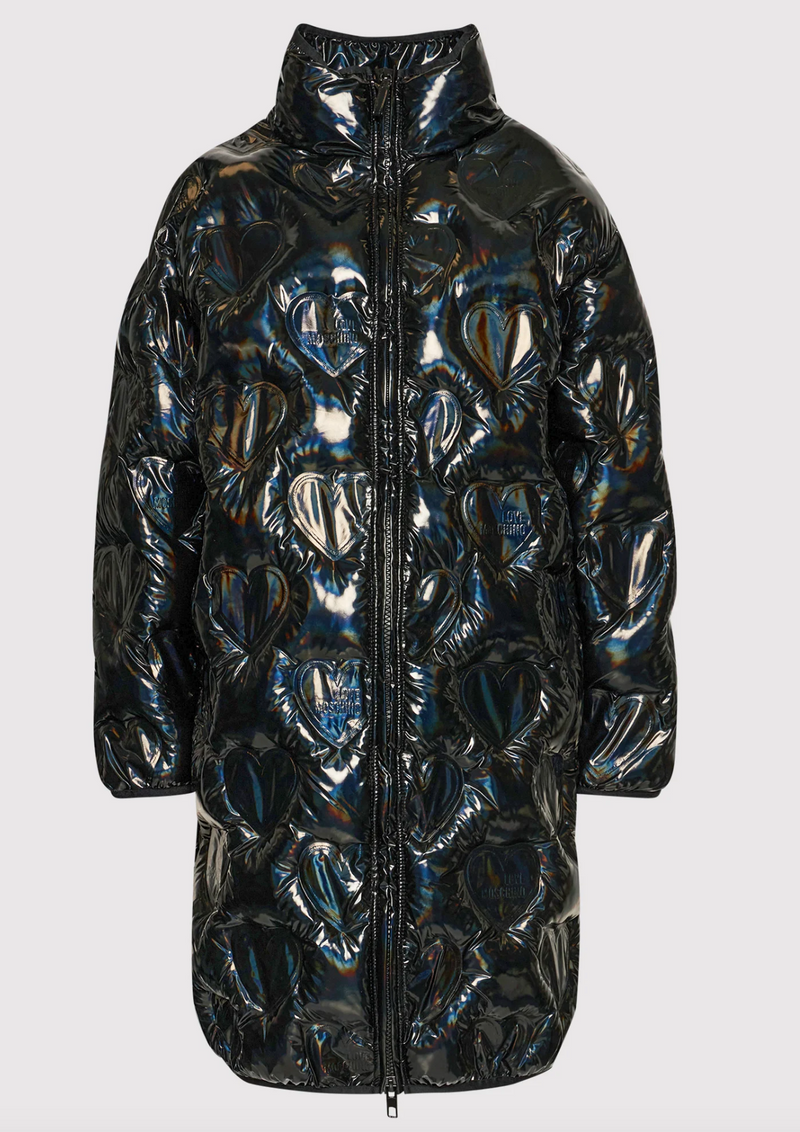 Black Polyester Jackets & Coat