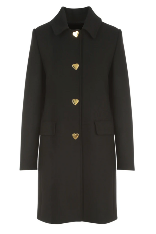 Black Virgin Wool Jackets & Coat