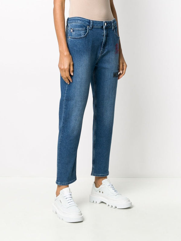 Blue Cotton Jeans & Pant