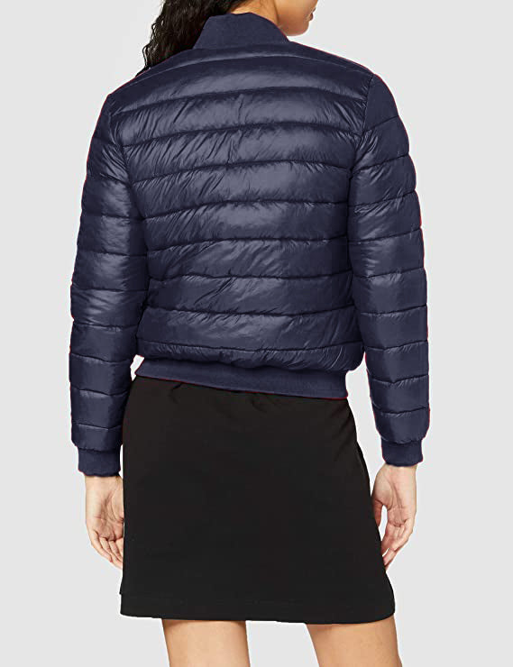 Blue Polyester Jackets & Coat