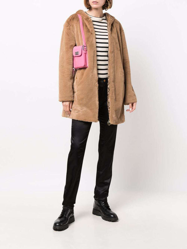 Beige Polyester Jackets & Coat