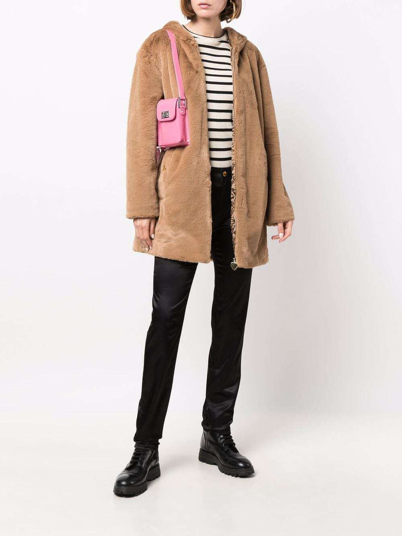 Beige Polyester Jackets & Coat