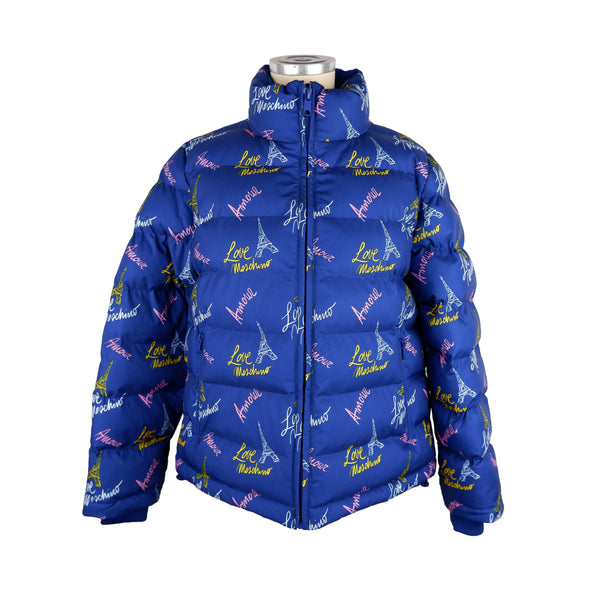 Blue Polyester Jackets & Coat