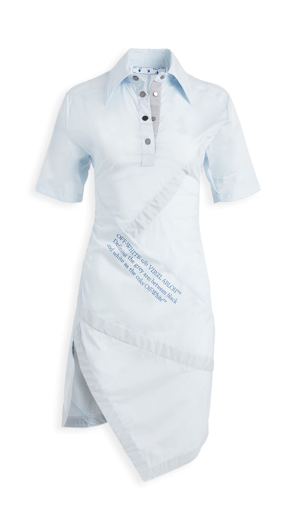 Light Blue Polyamide Dress