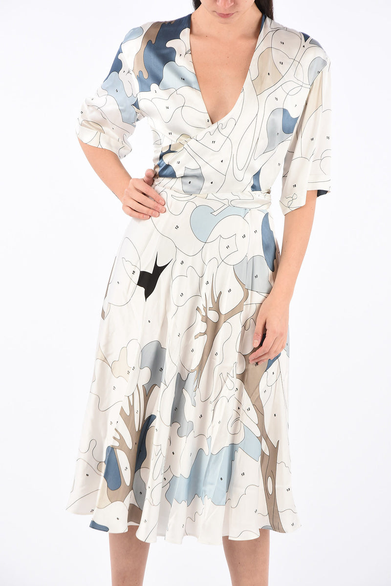 White Polyester Dress
