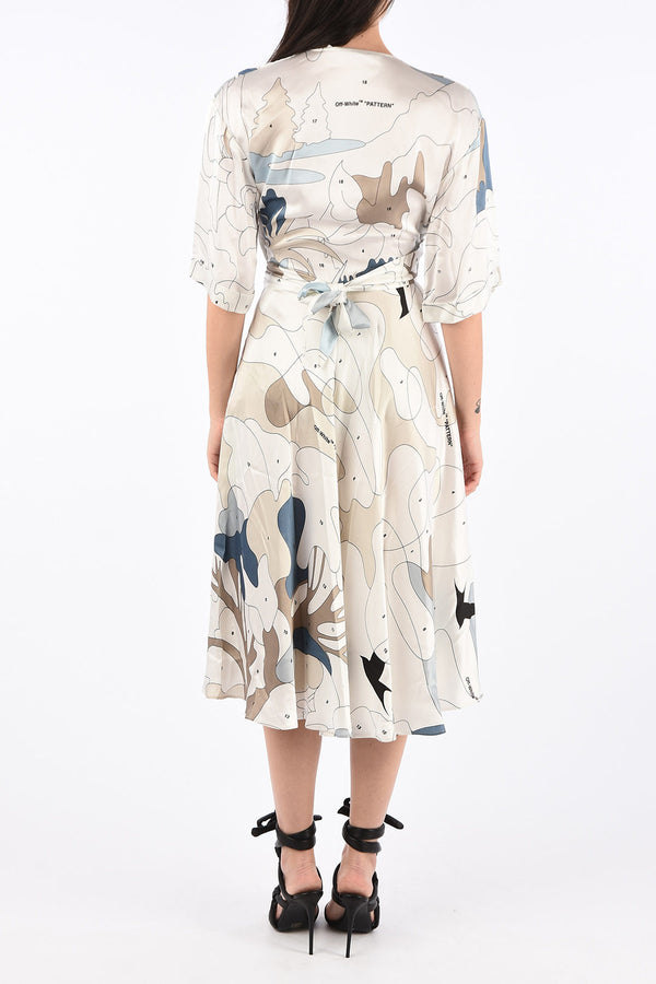White Polyester Dress