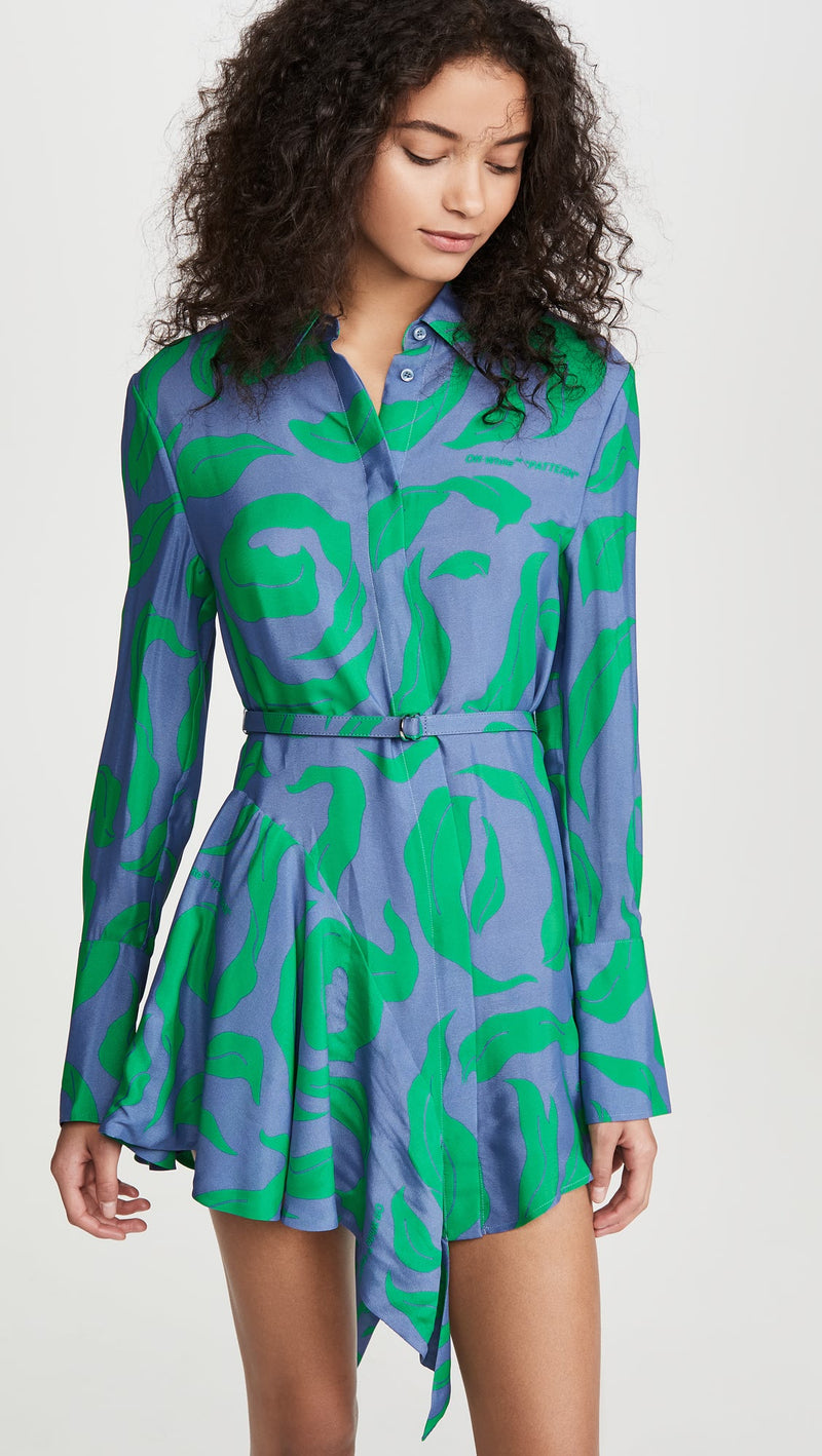 Blue Viscose Dress