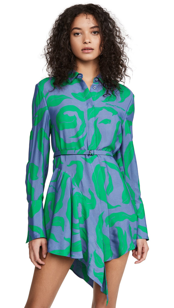 Blue Viscose Dress