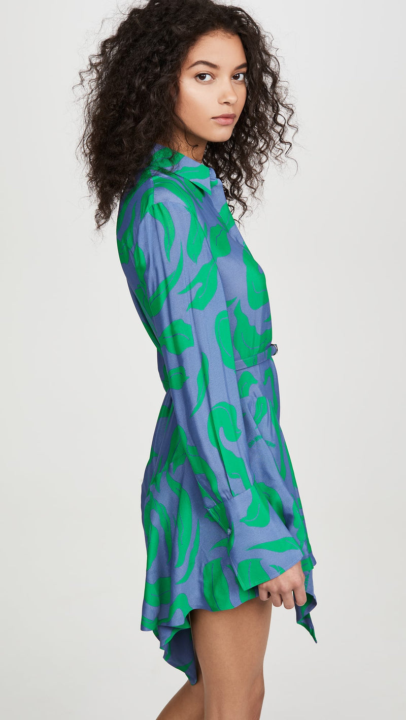 Blue Viscose Dress