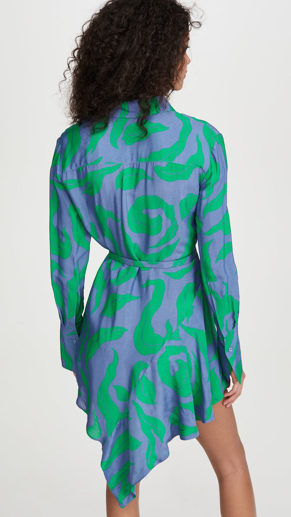 Blue Viscose Dress