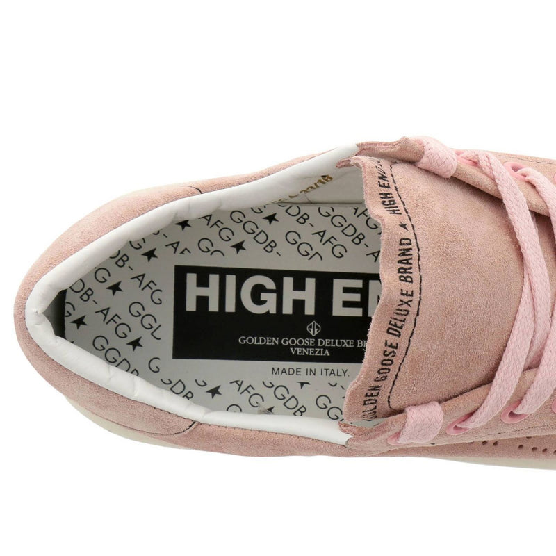 Pink Leather Sneakers