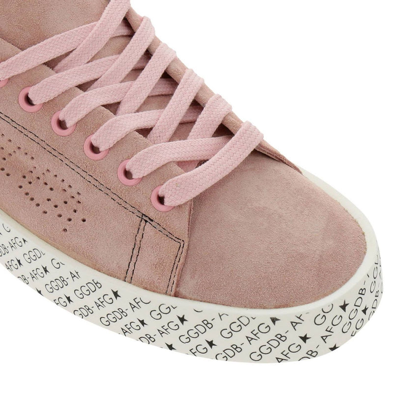 Pink Leather Sneakers