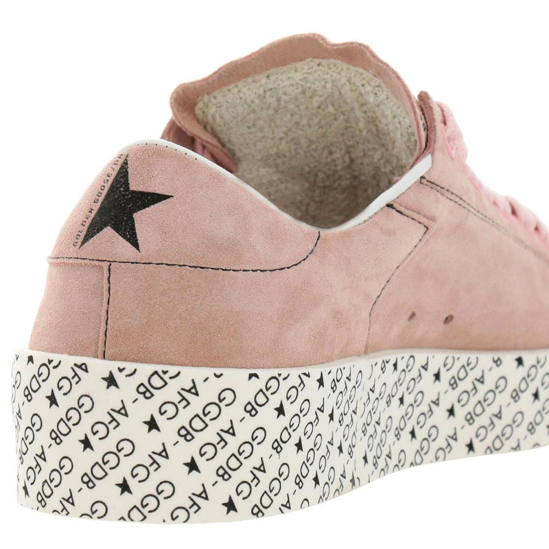 Pink Leather Sneakers